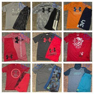 UNDER ARMOUR dri-fit BOY'S summer outfit bundle lot size LARGE 14 16